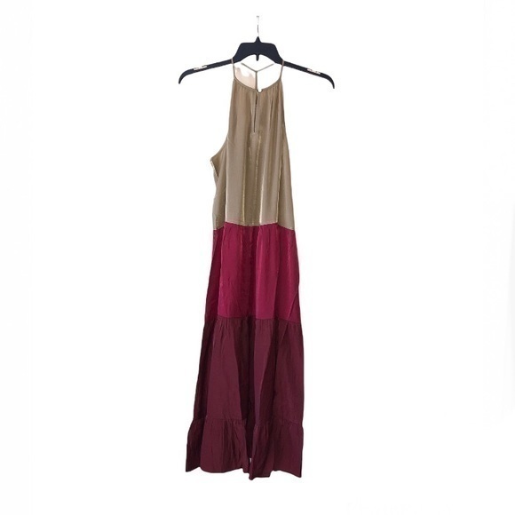 LOFT Beach Colorblock Tiered Halter Dress - Picture 6 of 9